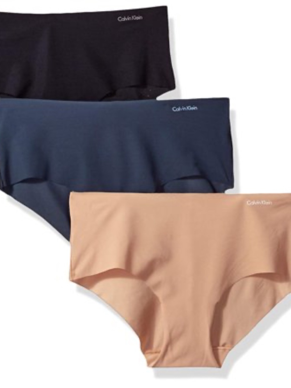 Calvin Klein Women's Invisibles 3-Pack Hipster NWT